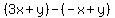 %283x%2By%29-%28-x%2By%29