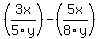 %283x%2F5y%29-%285x%2F8y%29