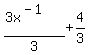 %283x%5E%28-1%29%29%2F3+%2B4%2F3