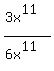 %283x%5E11%29%2F%286x%5E11%29