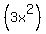 %283x%5E2%29