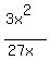 %283x%5E2%29%2F%2827x%29
