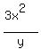 %283x%5E2%29%2Fy