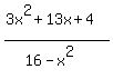 %283x%5E2%2B13x%2B4%29%2F%2816-x%5E2%29