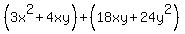 %283x%5E2%2B4xy%29%2B%2818xy%2B24y%5E2%29
