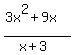 %283x%5E2%2B9x%29%2F%28x%2B3%29