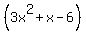 %283x%5E2%2Bx-6%29
