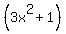 %283x%5E2+%2B+1%29