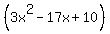 %283x%5E2+-+17x+%2B+10%29