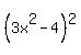 %283x%5E2+-+4%29%5E2