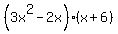 %283x%5E2-2x%29%28x%2B6%29