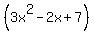 %283x%5E2-2x%2B7%29