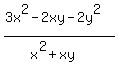 %283x%5E2-2xy-2y%5E2%29%2F%28x%5E2%2Bxy%29