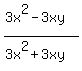 %283x%5E2-3xy%29%2F%283x%5E2%2B3xy%29