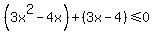 %283x%5E2-4x%29%2B%283x-4%29%3C=0