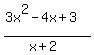 %283x%5E2-4x%2B3%29%2F%28x%2B2%29
