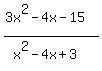 %283x%5E2-4x-15%29%2F%28x%5E2-4x%2B3%29