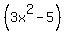 %283x%5E2-5%29