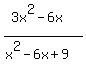 %283x%5E2-6x%29%2F%28x%5E2-6x%2B9%29