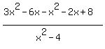 %283x%5E2-6x-x%5E2-2x%2B8%29%2F%28x%5E2-4%29