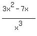 %283x%5E2-7x%29%2Fx%5E3