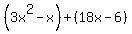 %283x%5E2-x%29%2B%2818x-6%29