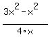 %283x%5E2-x%5E2%29%2F4x