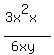 %283x%5E2x%29%2F%286xy%29