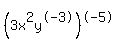 %283x%5E2y%5E-3%29%5E-5