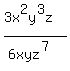 %283x%5E2y%5E3z%29%2F%286xyz%5E7%29