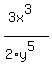 %283x%5E3%29%2F%282%2Ay%5E5%29