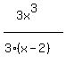 %283x%5E3%29%2F%283%28x-2%29%5E%22%22%29