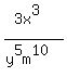 %283x%5E3%29%2F%28y%5E5m%5E10%29