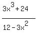 %283x%5E3%2B24%29%2F%2812-3x%5E2%29