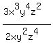 %283x%5E3y%5E4z%5E2%29%2F%282xy%5E2z%5E4%29
