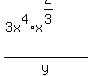 %283x%5E4%2Ax%5E%282%2F3%29%29%2Fy