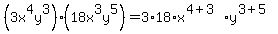 %283x%5E4y%5E3%29+%2818x%5E3y%5E5%29=3%2A18%2Ax%5E%284%2B3%29y%5E%283%2B5%29