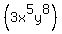 %283x%5E5y%5E8%29