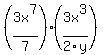 %283x%5E7%2F7%29%283x%5E3%2F2y%29