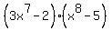 %283x%5E7-2%29%28x%5E8-5%29