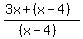 %283x+%2B+%28x-4%29%29%2F%28%28x-4%29%29