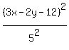 %283x+-+2y+-12%29%5E2%2F5%5E2