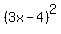 %283x+-+4%29%5E2