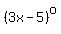 %283x+-+5%29%5Eo
