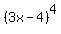 %283x-+4%29%5E4