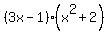 %283x-1%29%28x%5E2%2B2%29