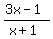 %283x-1%29%2F%28x%2B1%29