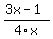 %283x-1%29%2F4x