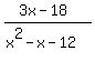 %283x-18%29%2F%28x%5E2-x-12%29
