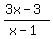 %283x-3%29%2F%28x-1%29